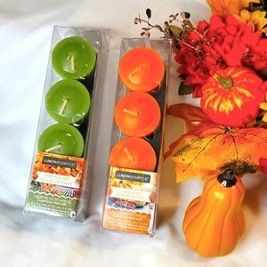 🍁🍂NEW 8 Luminessence Fall Harvest Votive Candles 🍁🍂